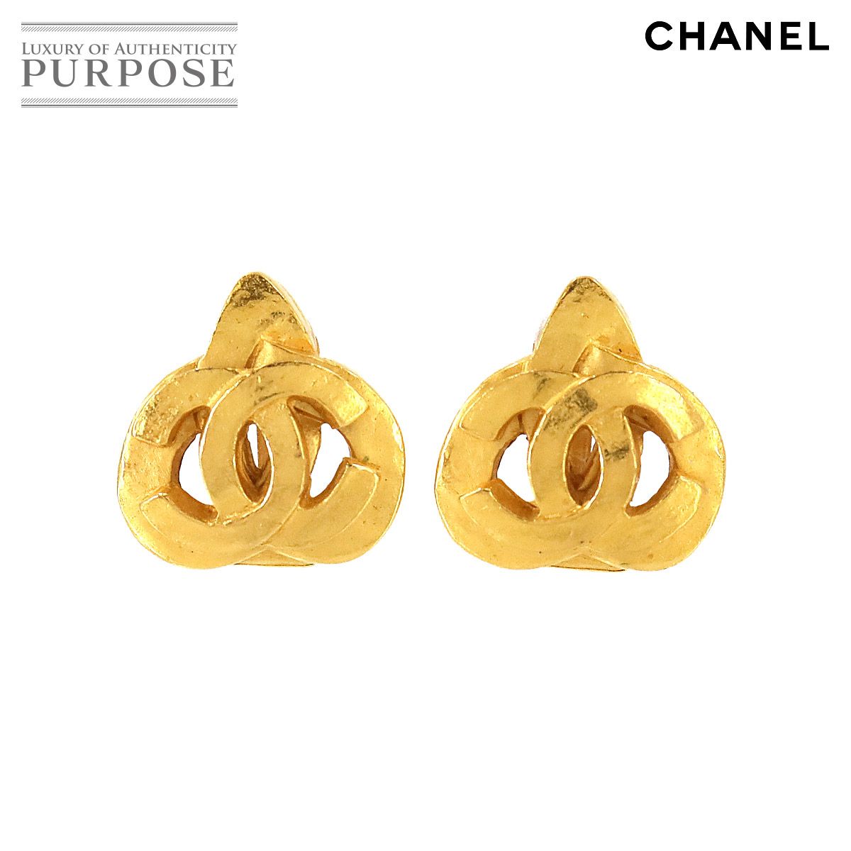 シャネル CHANEL ハート ココマーク イヤリング ゴールド 95P 