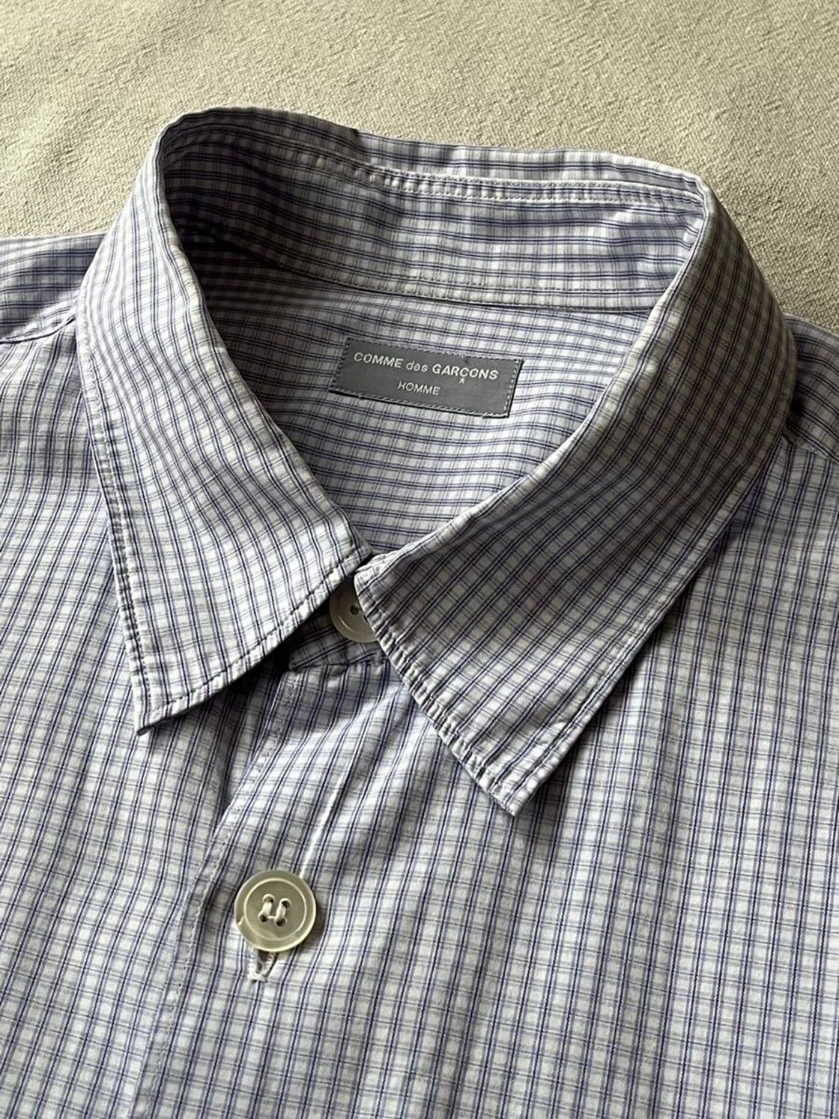 AD1998 COMME des GARCONS HOMME シャツ / チェック ブルー 半袖