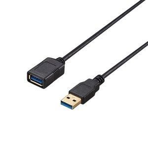 【新品・3営業日で発送】BUFFALO バッファロー USB3.2Gen1 延長用 A-A スリム 2m ブラック(BU3AAS20BK)