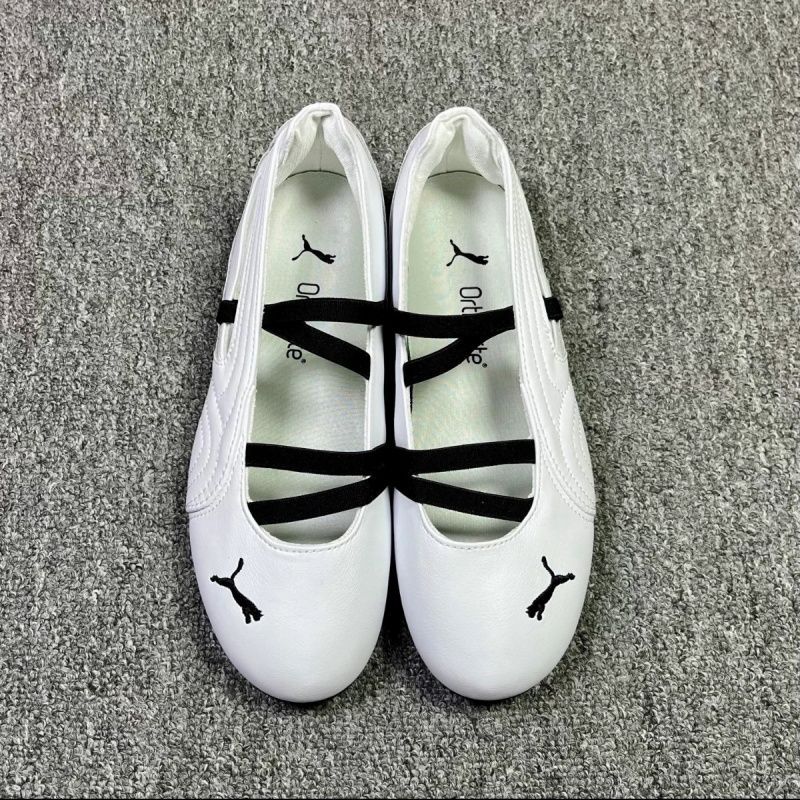 Pumaスピードキャットバレエシューズ ホワイト/ブラック PUMA プーマ スピードキャット バレエ スニーカー SPEEDCAT