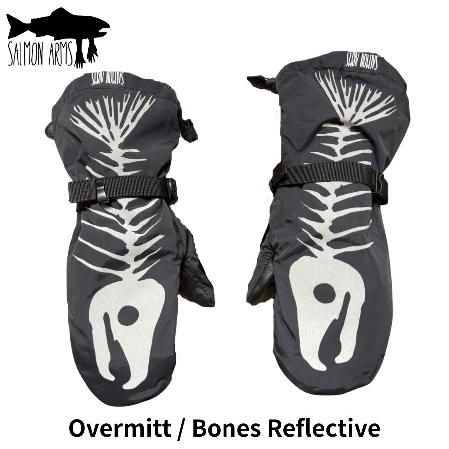 SALMON ARMS サーモンアームズ Over Mitt Bones Reflective 25|26 スノーボードグローブ オーバーミット オーバーミトン