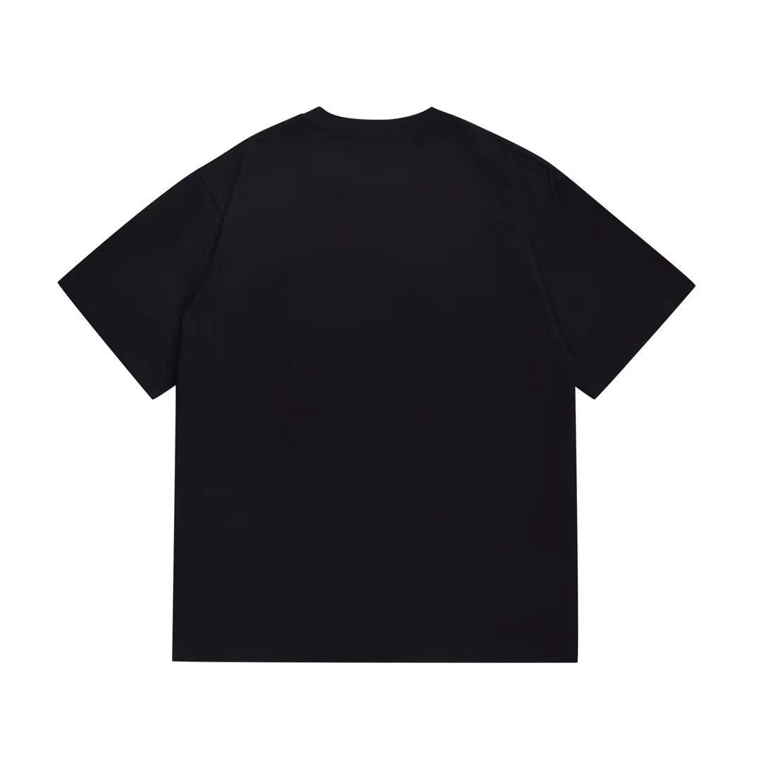 新品⭐︎A BATHING APE レタープリント半袖Tシャツ 男女兼用 A BATHING APE ブラック ホワイト レタープリント半袖Tシャツ