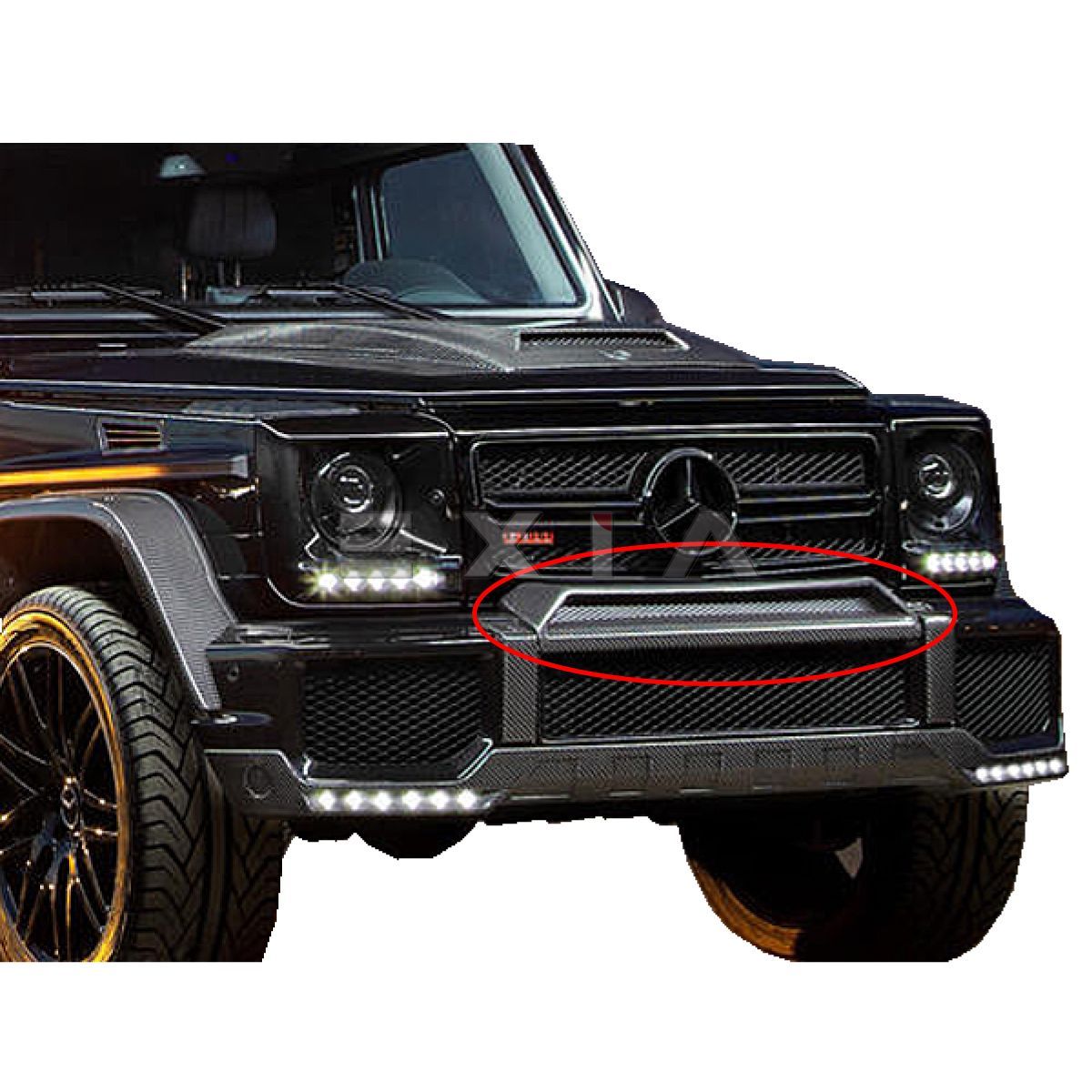 MercedesBenz メルセデスベンツ W463 Gクラス フロントアッパーモール 