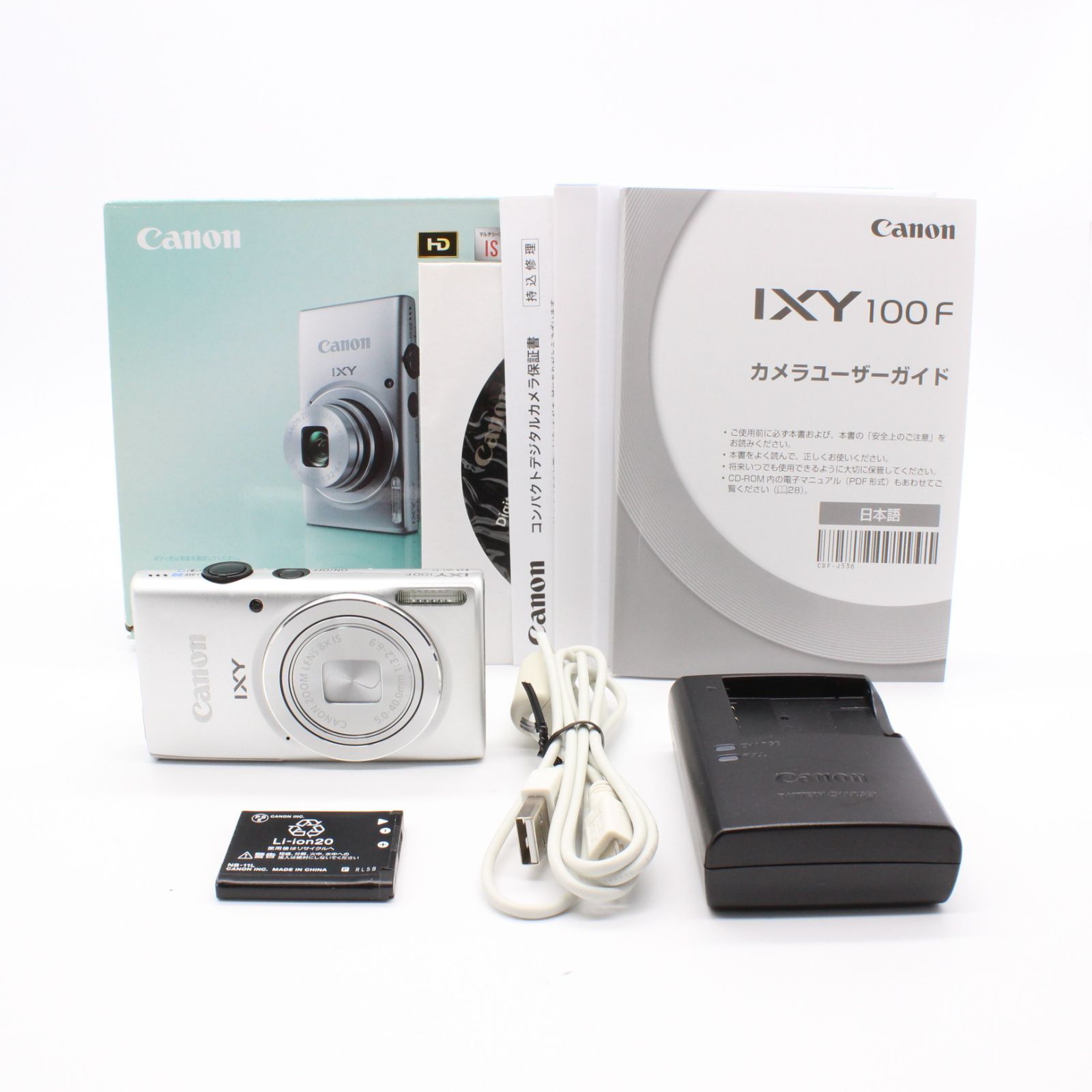 激安単価で 【極上品】Canon キヤノン IXY 100F シルバー #413 ...