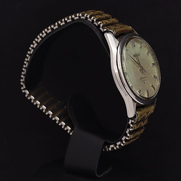 セイコー 手巻き 6100-8000 スカイライナー 21石 シルバー文字盤