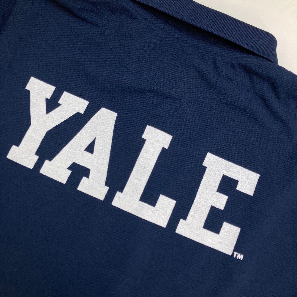 サイズ：S BEAMS GOLF ビームスゴルフ ×YALE 半袖ポロシャツ  ネイビー系 [240101430352] ゴルフウェア メンズ ストスト BEAMS GOLF ビームスゴルフ ×YALE 半袖ポロシャツ ネイビー系