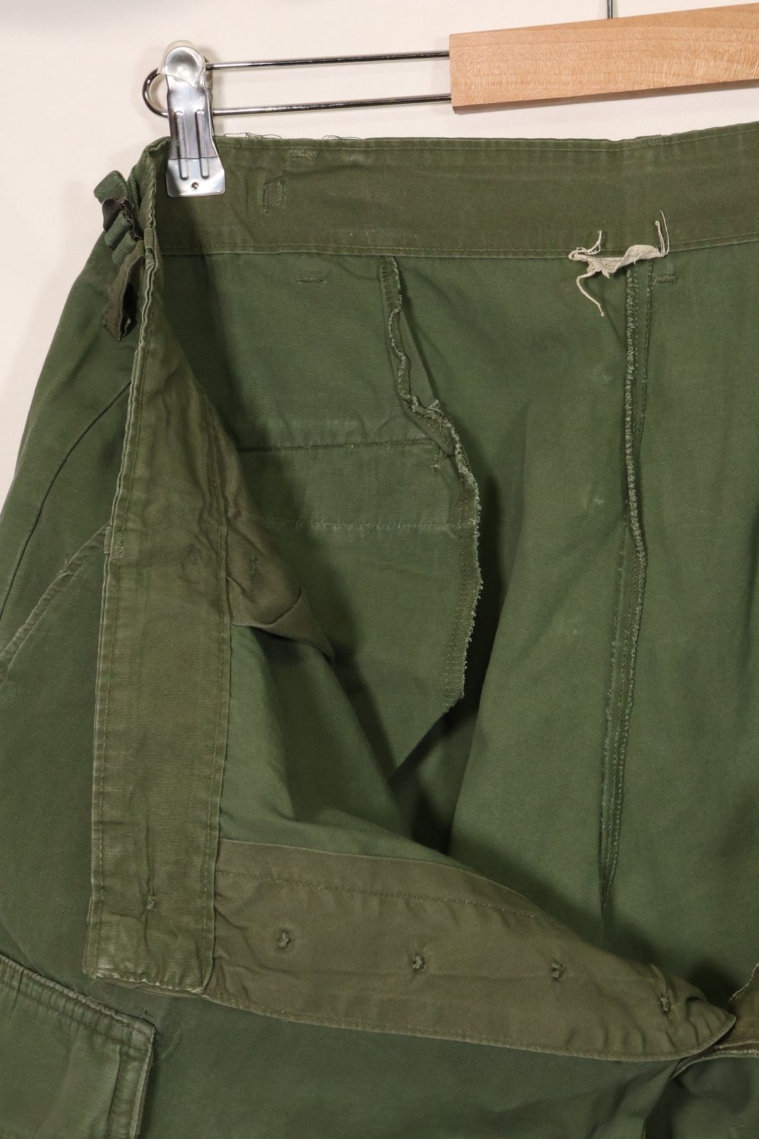 【美品】60s 3rd ノンリップ ジャングルファティーグ パンツ L-S 60s 1964 US ARMY ノンリップ ジャングルファティーグパンツ