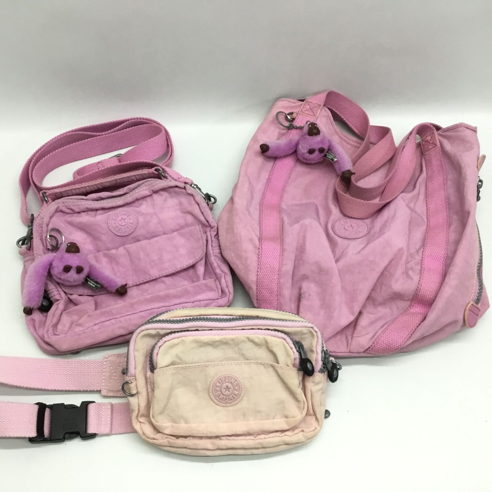 □KIPLING キプリング トートバッグ ショルダーバッグ ウエストバッグ 