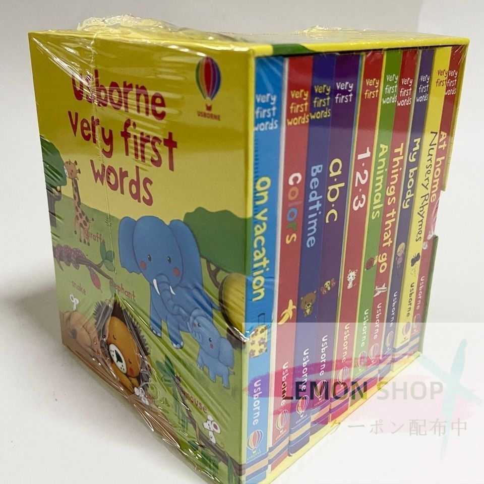早割航空券 Very Usborne First 子供 英語勉強 10冊セット Collection Words 絵本・児童書