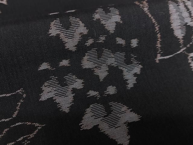 平和屋着物○本場村山紬 草花文 黒地 正絹 逸品 AAAW9268zg - メルカリ