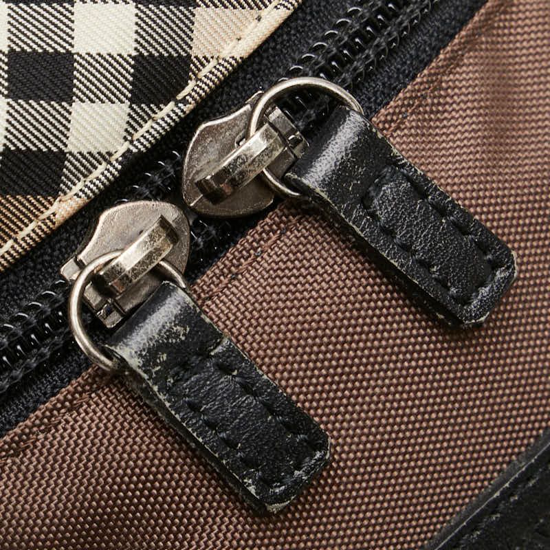 バーバリー ノバチェック バニティポーチ ブラウン バーバリー