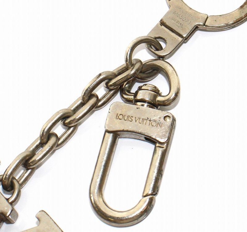 ルイヴィトン LOUIS VUITTON ポルト クレ イニシャル LV キーリング