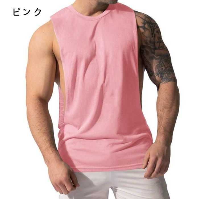 タンクトップ メンズ トレーニングウェア ノースリーブ ジム