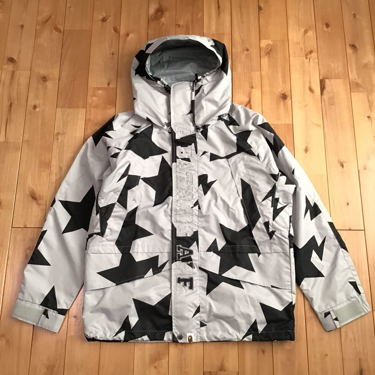 BAPE STA スノボジャケット Mサイズ a bathing ape STAR snowboard jacket BAPESTA エイプ ベイプ  アベイシングエイプ スター NIGO