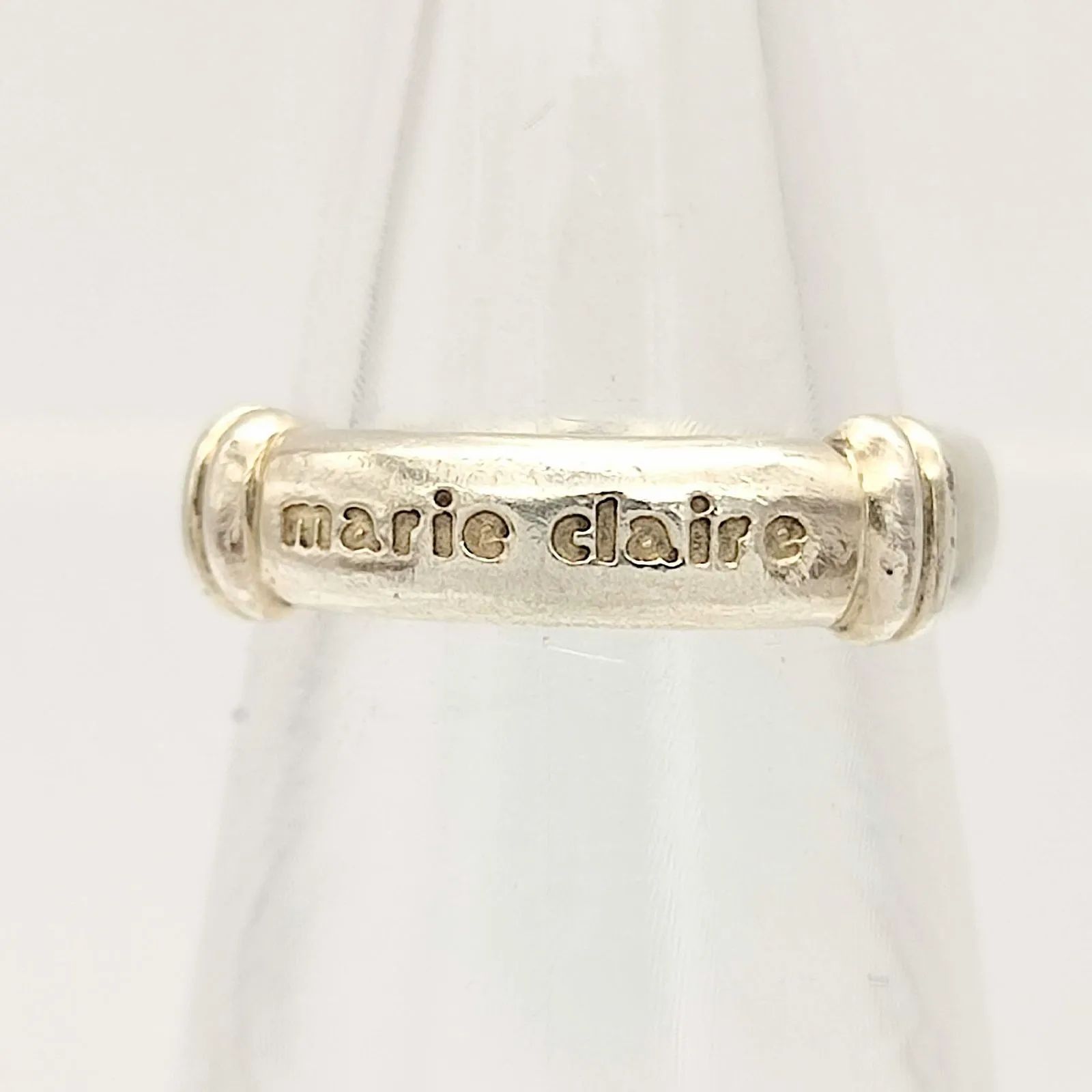 美品】marie claire マリクレール ロゴリング SILVER シルバー925 10号 