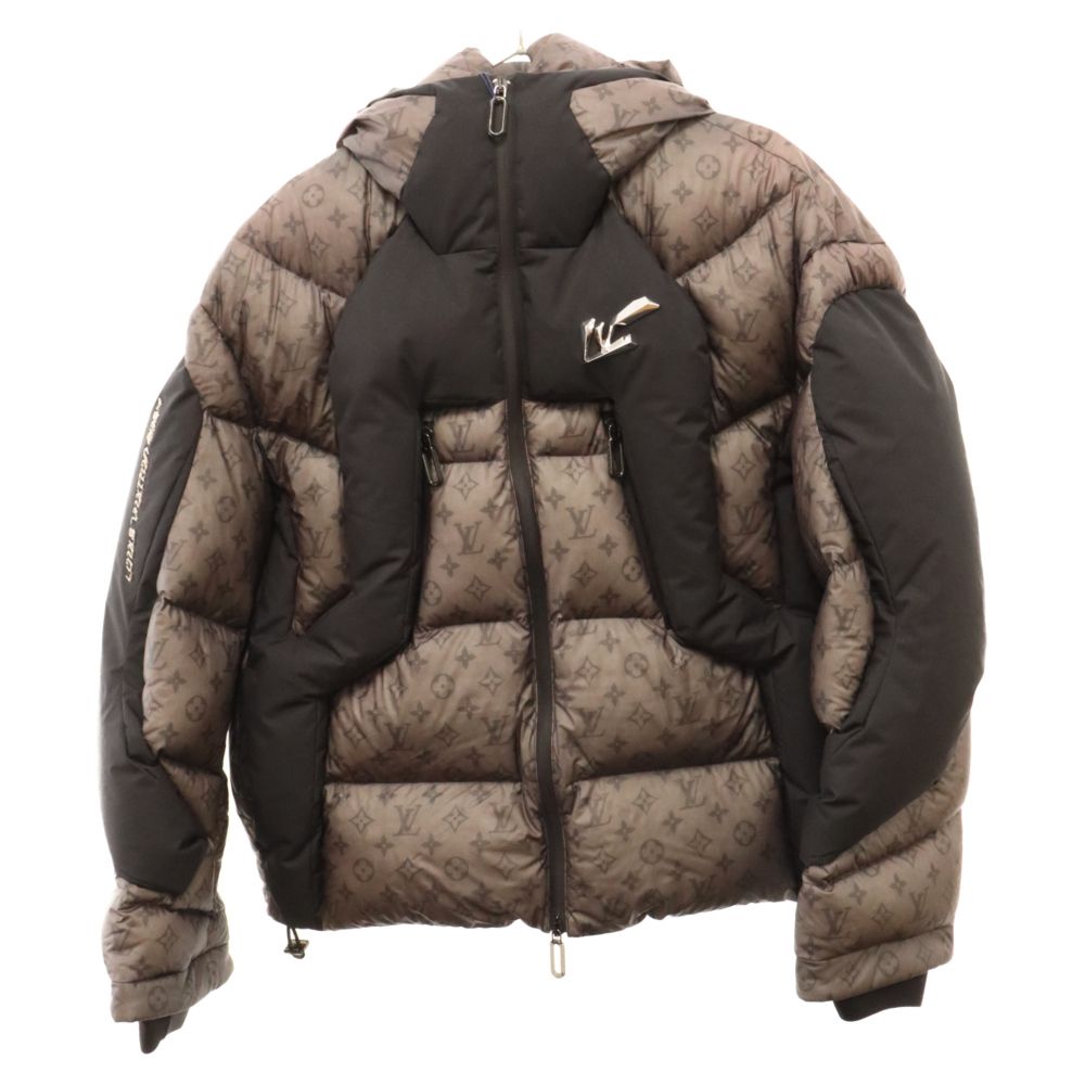 LOUIS VUITTON (ルイヴィトン) 22AW 2054 モノグラム ヒート リアクティブ パファ ダウン ジャケット グレー  RM221MI64HMB23F