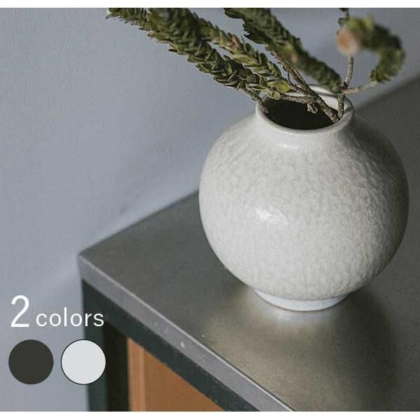 HIJICA TONE VASE（S）／ダークグレー 日本製 信楽焼 花瓶 HJC