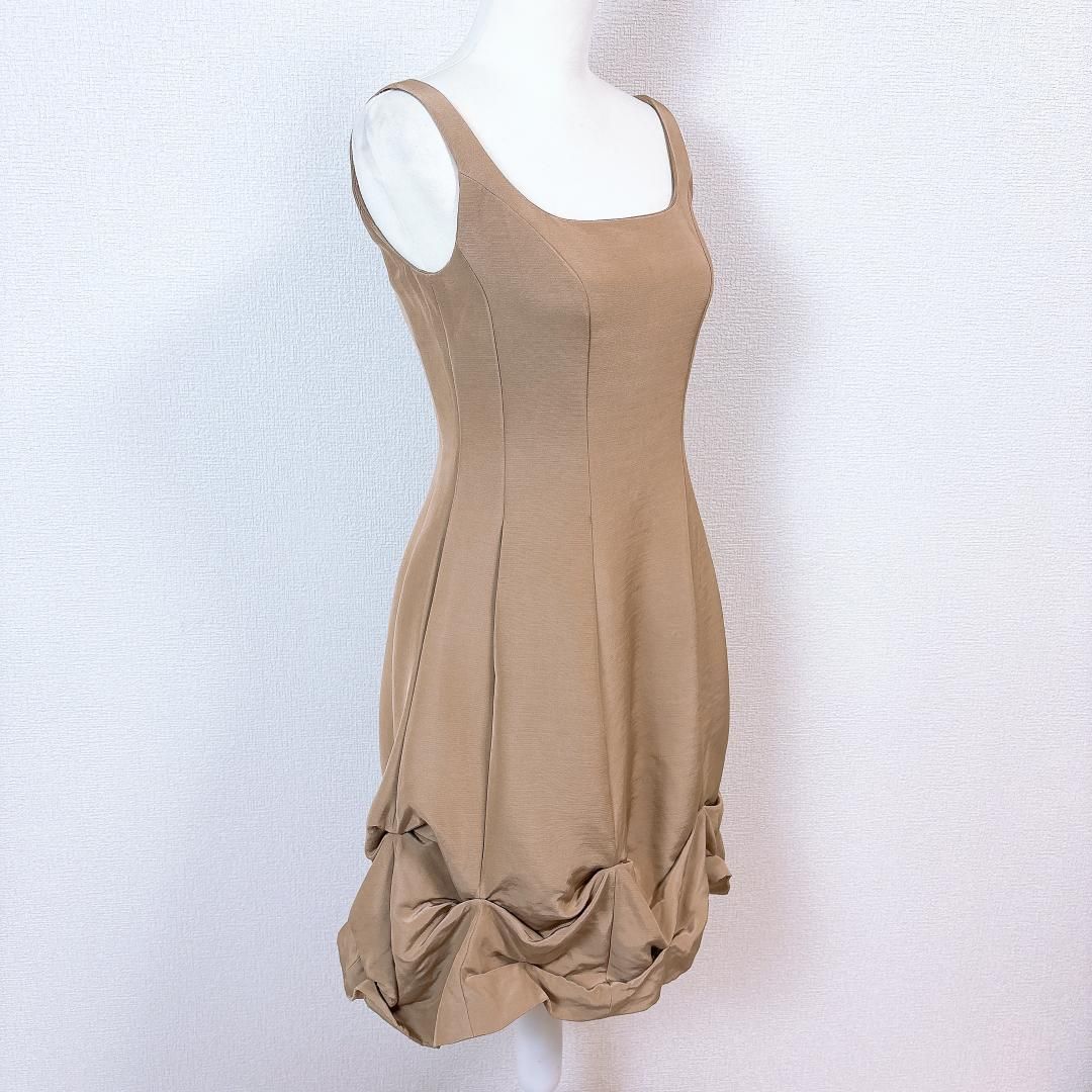 フォクシー FOXEY ノースリーブ ワンピース ドレス 38 無地