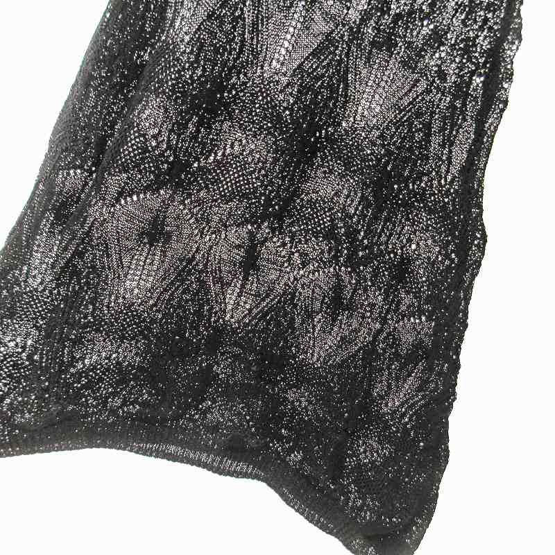 DES PRES コットンギマレース ロングカーディガン黒 デプレ DES PRES トゥモローランド 美品 コットンギマレース