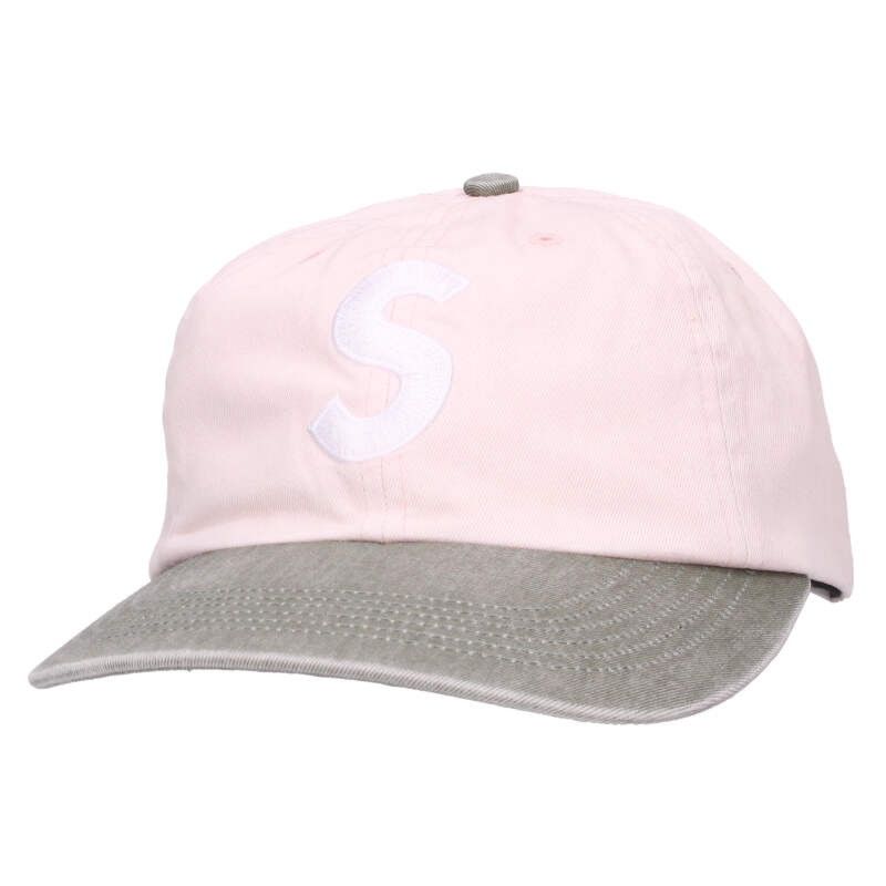 シュプリーム 25AW Pigment Coated 2-Tone S Logo 6-Panel ピグメント2トーンSロゴキャップ帽子 メンズ
