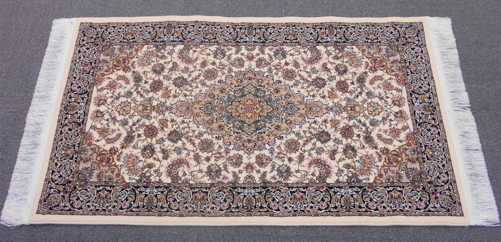 高密度、輝く、多色織絨毯！本場イラン産70×120cm‐200961-