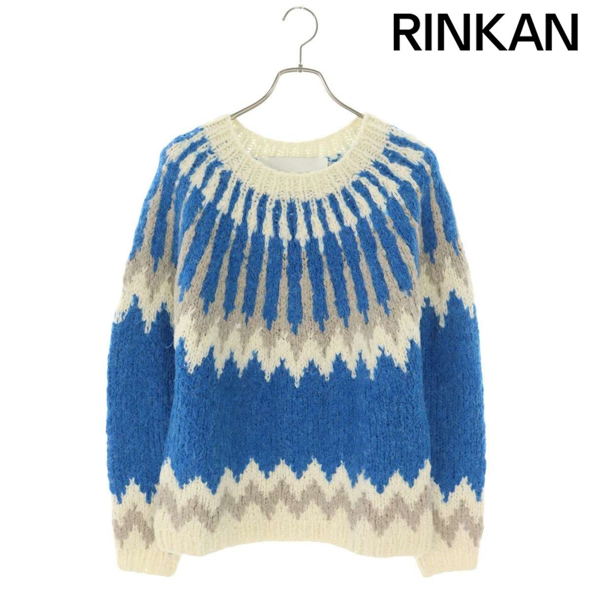 アンダースンベル  HANDMADE NORDIC CREW-NECK SWEATER ノルディックニット メンズ M