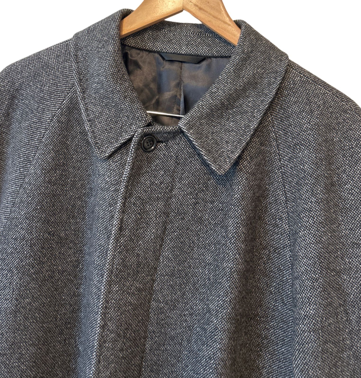 Z1508 HARDY AMIES ハーディエイミス ロングコート メンズ グレー