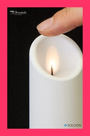 スタッフおすすめ！売れ筋【SOLCION公式ストア】NEW Chandelle（ニューシャンデル） 充電式LEDキャンドル (Newホワイト) ch010