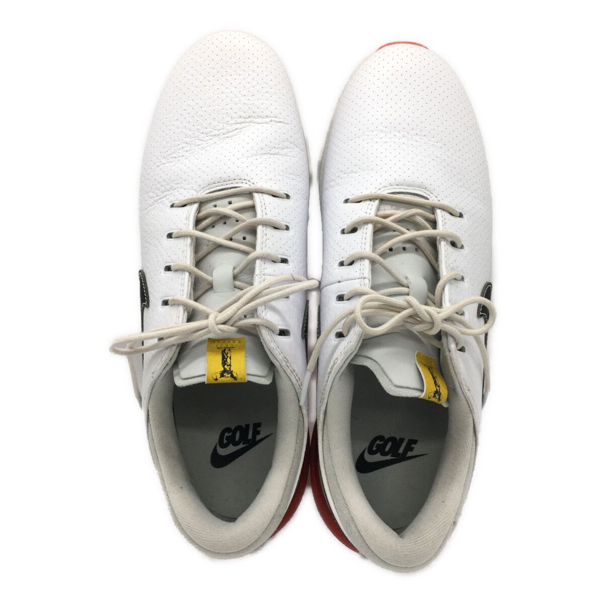 中古 ナイキ NIKE ゴルフシューズ 27cm ホワイト エア ズーム