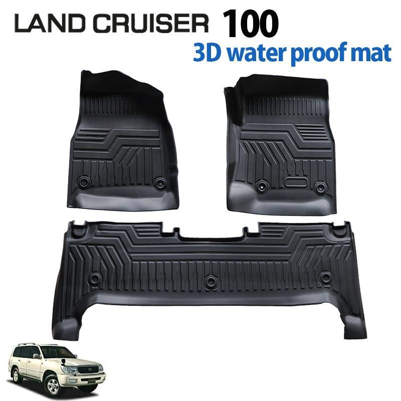 ランドクルーザー 100系 ランクル100 専用 3D フロアマット TPE素材 