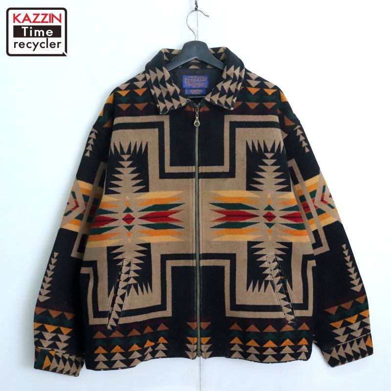 90s USA製 vintage PENDLETON ネイティブ柄 ウール ジャケット メンズ