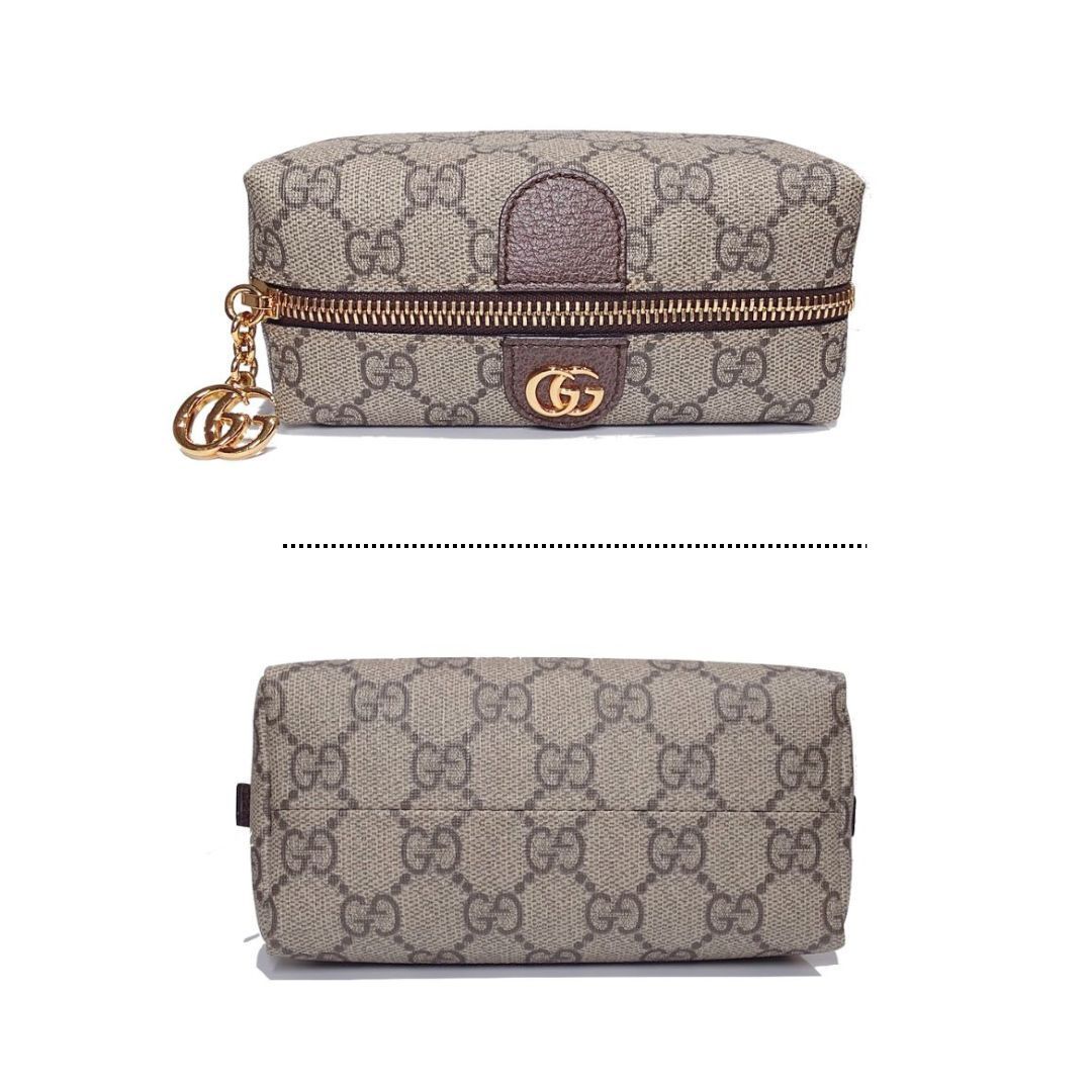 GUCCI グッチ GGスプリーム スクエア ポーチ コスメポーチ