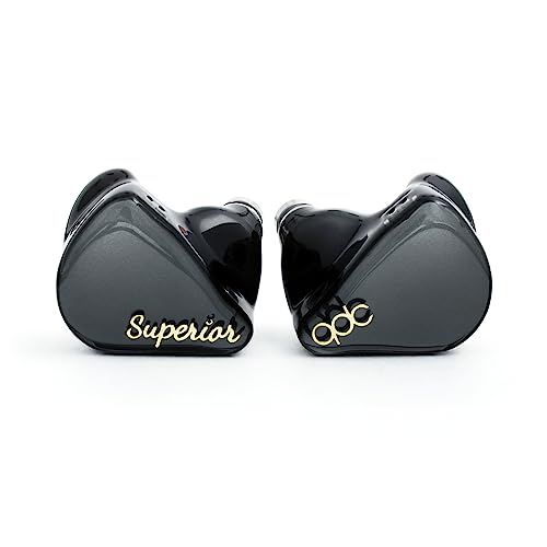 キューディーシー qdc SUPERIOR Piano Black 10mmシングルフルレンジダイナミックドライバー搭載イヤホン 同軸デュアル磁気回路-デュアルキャビティ構造 IEM2pinコネクター採用 ハイレゾ リスニング|モニター|ライブ|ゲーム