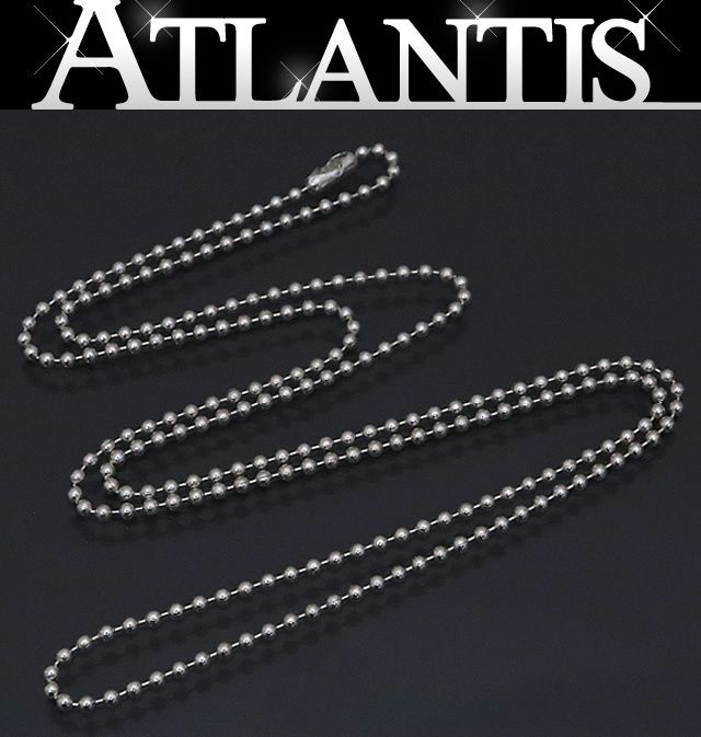 クロムハーツ ボールチェーンネックレス 約76cm 広尾店】CHROME HEARTS クロムハーツ ボールチェーン ネックレス