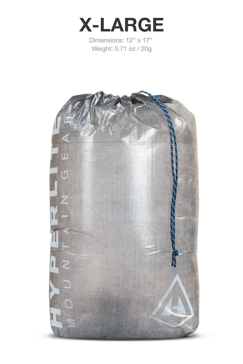 Hyperlite Mountain Gear Drawstring Stuff Sacks | ハイパーライトマウンテンギア ドローストリングスタッフサック X-LARGE Grey 20g 9L