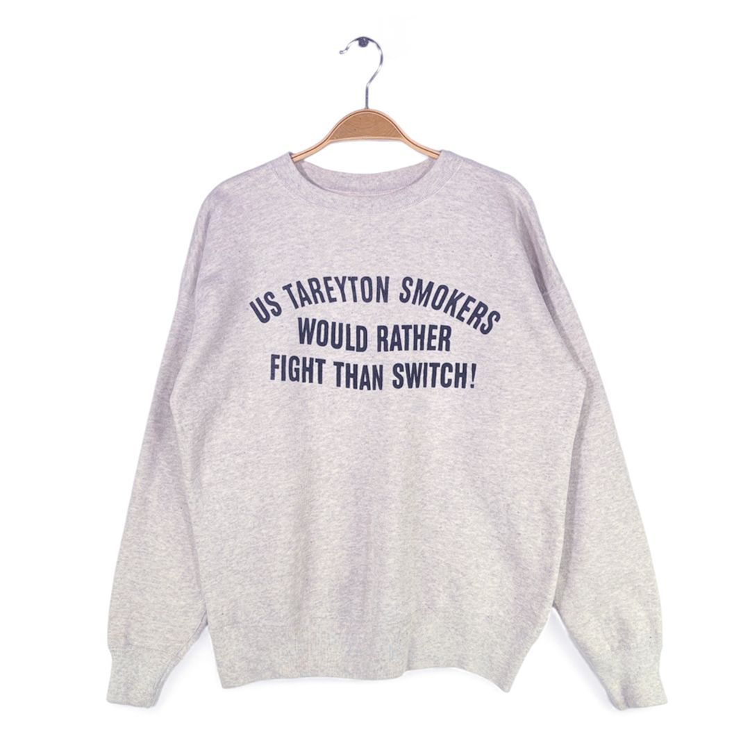 60s タレイトン タバコ ヴィンテージスウェット 企業系 TAREYTON 広告 ノベルティー グレー サイズL相当 古着