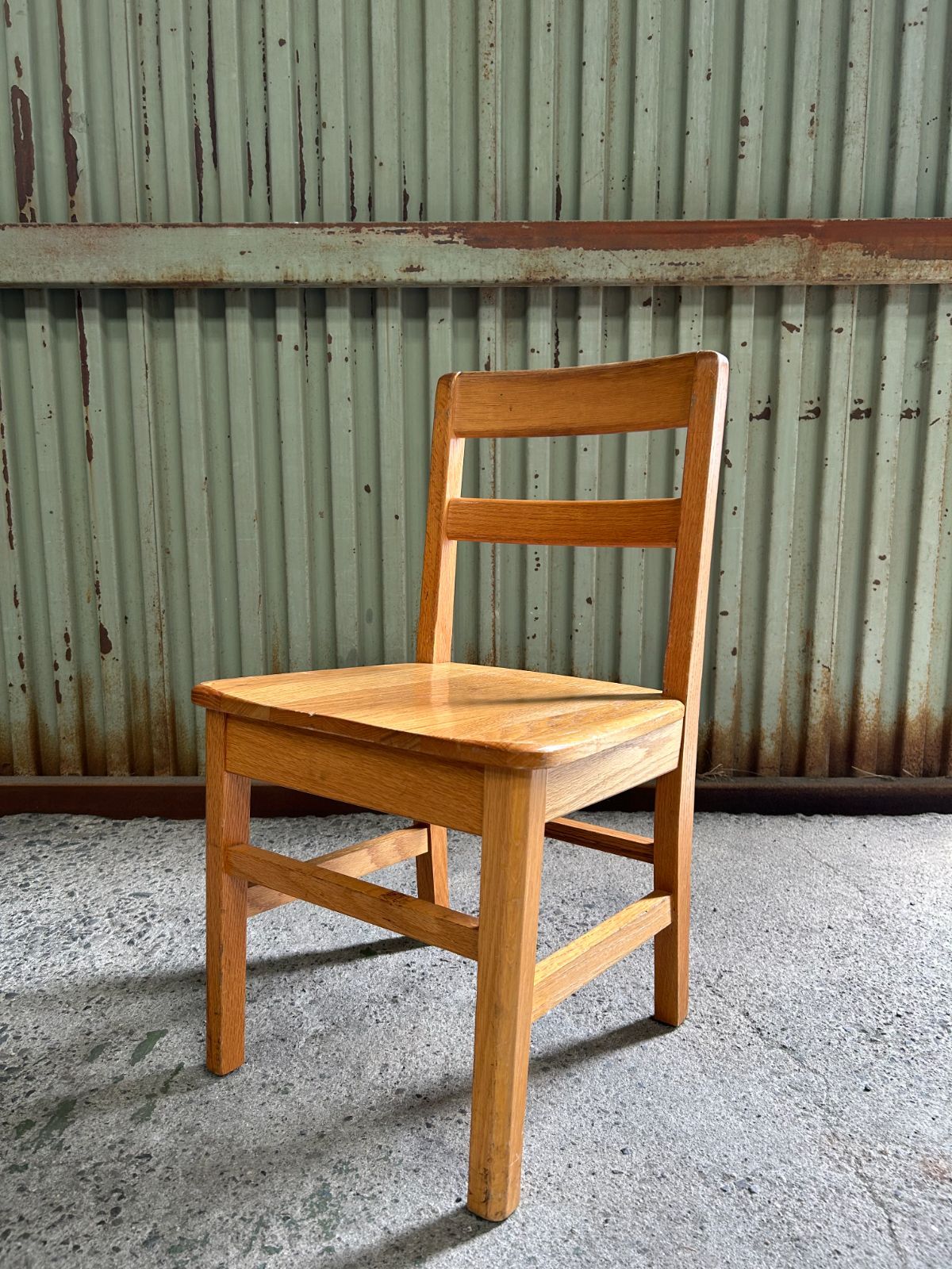 USA直輸入】 Vintage オーク材 スクール ウッド チェア USED - メルカリ