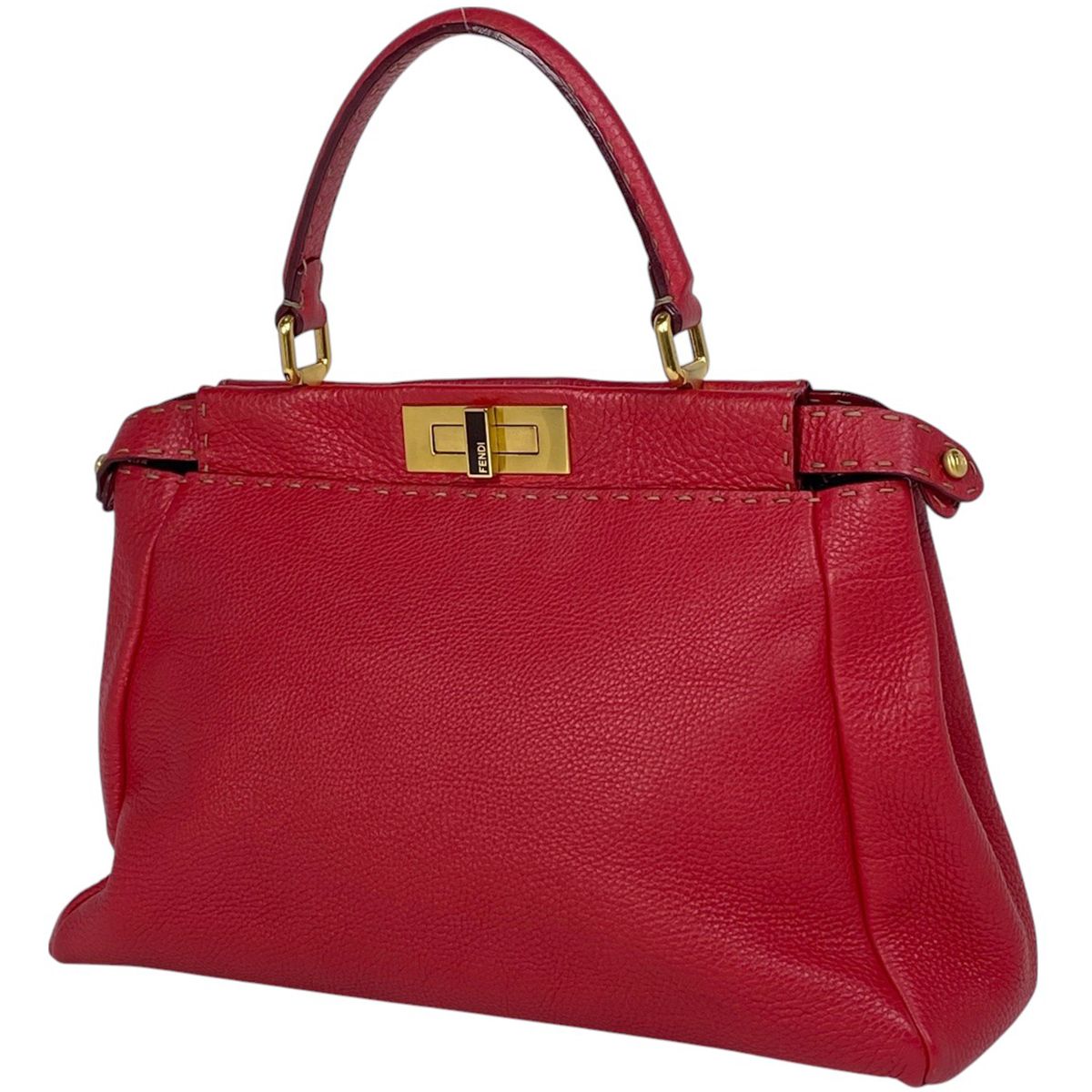 FENDI フェンディ ハンドバッグ ピーカブー セレリア レザー ターンロック FENDI フェンディ ハンドバッグ ピーカブー セレリア レザー ターンロック