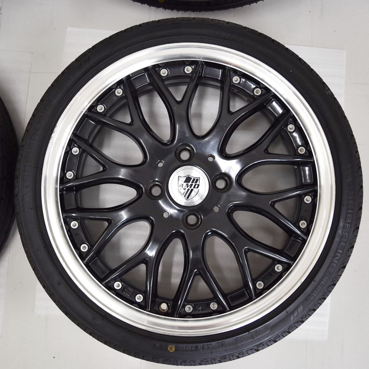 16インチ 5.5J +48 4穴 PCD100 165/45R16 2024年製 AMD