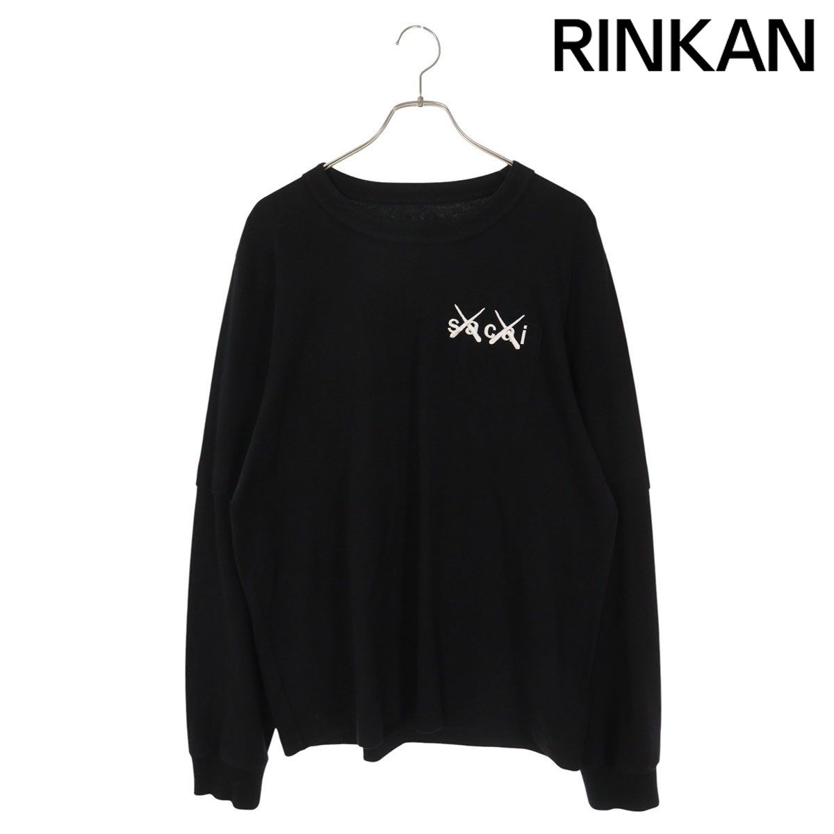 サカイ 21AW 21-0284S ロゴ刺繍レイヤード長袖カットソー メンズ 4