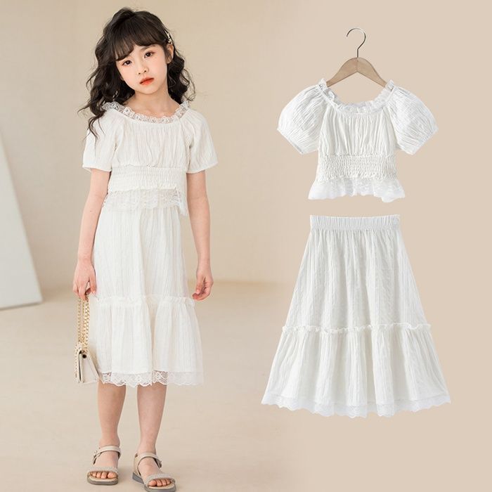 韓国子供服 セットアップ ブラウス スカート 上下セット キッズ 女の子 子供ス 発表会 パーティー ピアノ発表会 ジュニア 結婚式 入園式 演奏会 お呼ばれ 普段着 可愛い Z2MX376