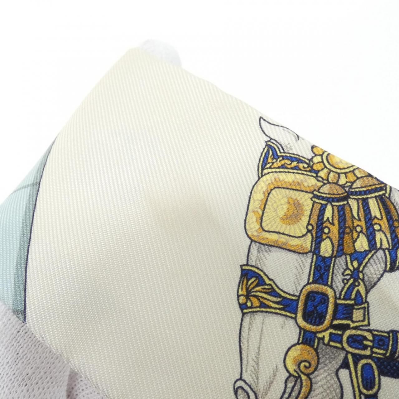 ★エルメス ツイリー GRAND APPARAT 061364S 新品未使用！ HERMES エルメス ツイリー GRAND APPARAT アイボリー マリン