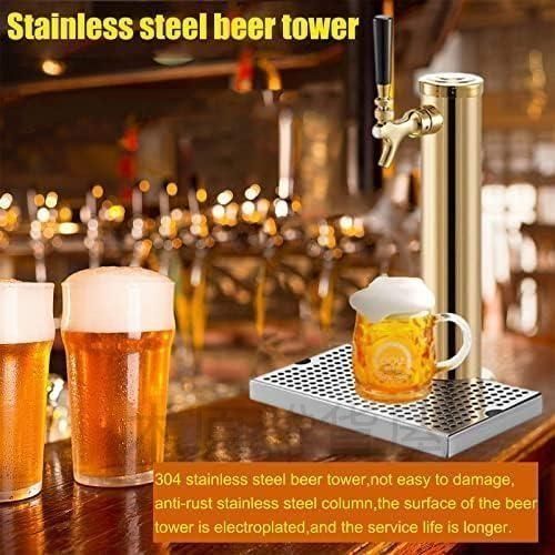 生ビール塔 ステンレス生ビールタワー ドラフト ビール タワーの蛇口ディスペンサー 樽を接続するビールや飲料に適したステンレス鋼ビー