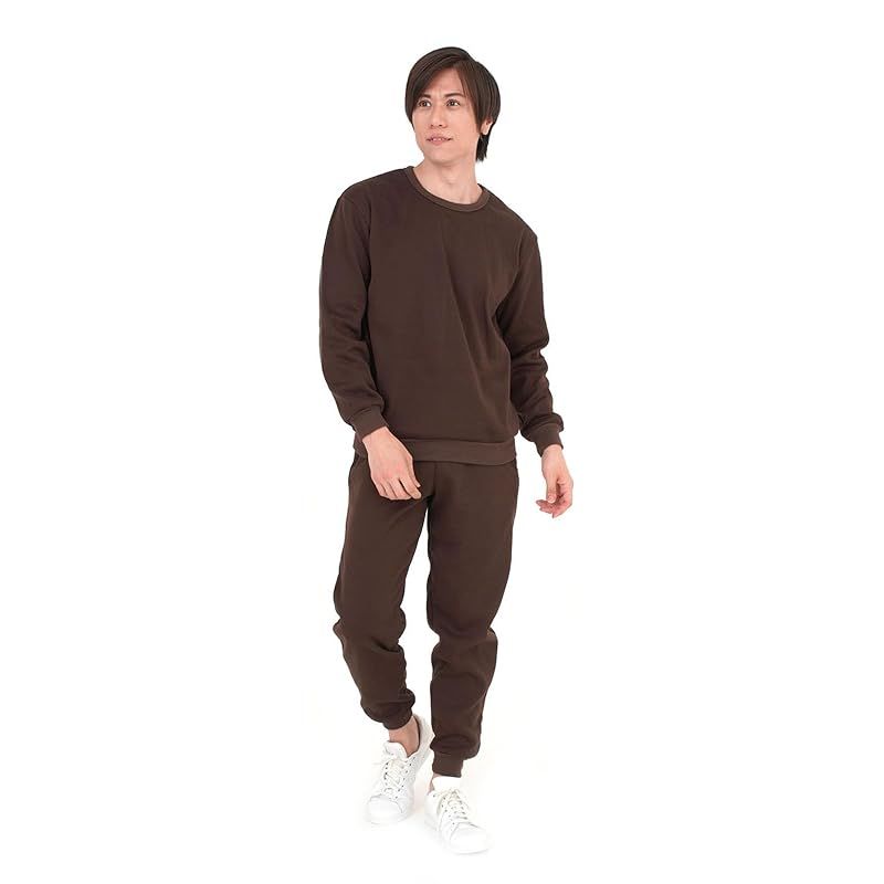 スウェット 裏起毛 メンズ レディース 上下セット 秋冬 ルームウェア M