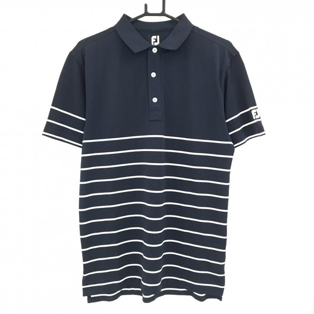 専用❣️マンシングウェア男性用半袖ポロシャツLLサイズネイビー✖️白