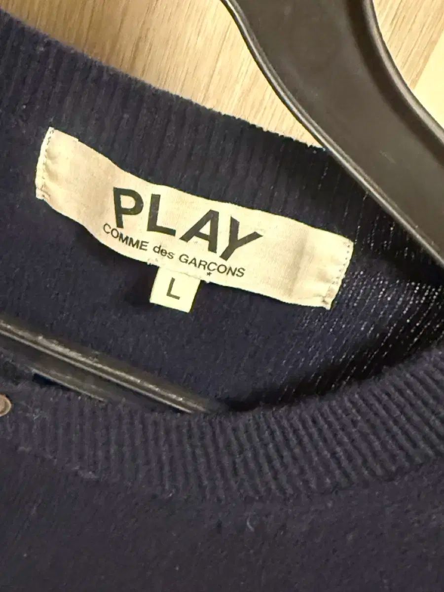 新作商品が毎日入荷中！ コム デ ギャルソン ウール カーディガン ネイビー