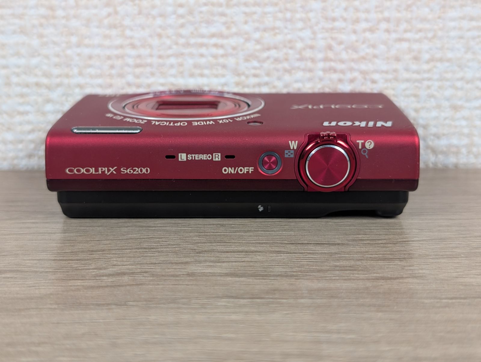 美品】Nikon COOLPIX S6200 レッド ニコン クールピックス コンパクト 