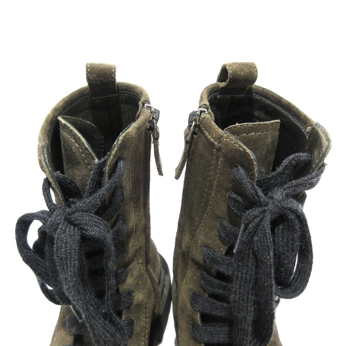 ダークブラウン×シルバー チェーン