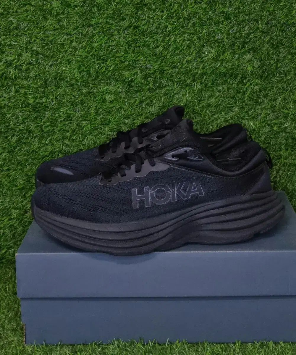HOKA ONE ONE ボンダイ8 オールブラック ランニングシューズ 275