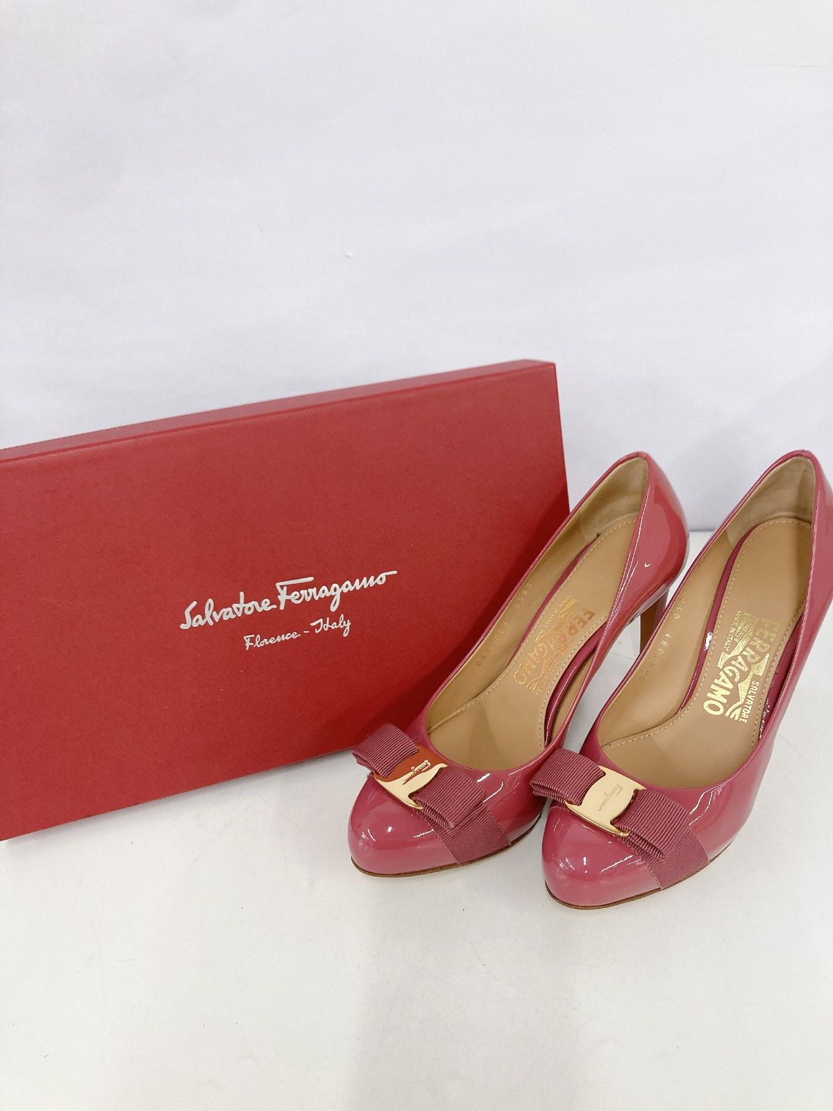 ＊ Salvatore Ferragamo フェラガモ ハイヒール パンプス ピンク 5 1|2 ファッション 2